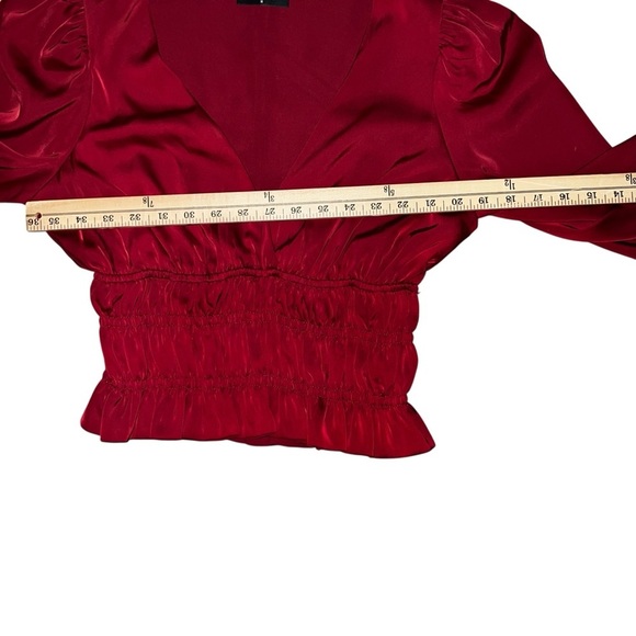 Reset by Jane Deep Red Size Medium Top - Picture 3 of 6